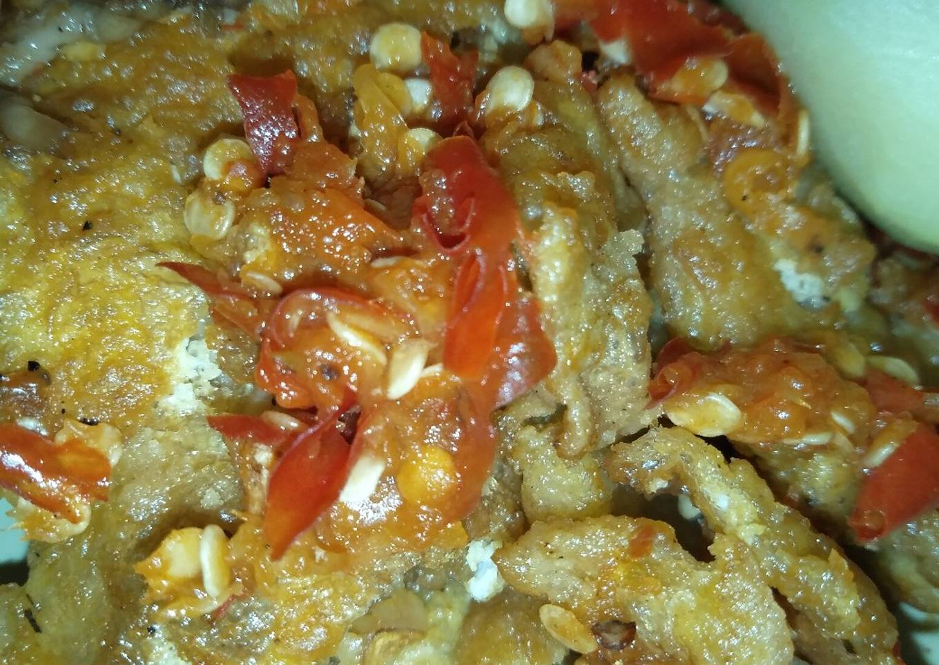 Kulit Ayam KFC KW Geprek #MenuTanggalTua