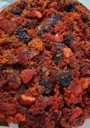 A picture of Plum Cake Without Using Egg and Alcohol.