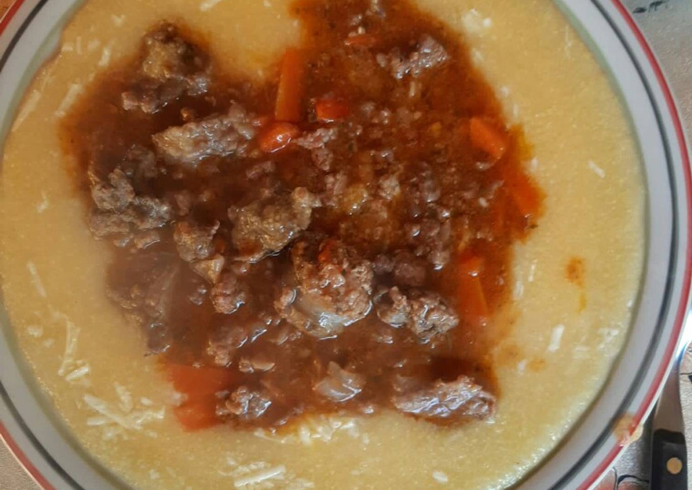 Polenta calentita rica y económica