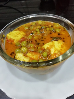 A picture of Matar Paneer Masala.