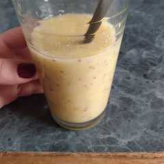 Una foto de Batido de avena y naranja