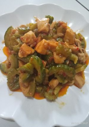 Foto resep Ayam pare tumis sambel terasi