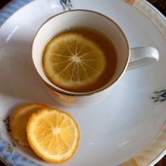 A picture of Orange honey qahwa🍊🍊🍯🥃.