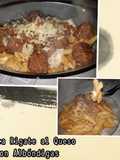 Pasta Rigate al Queso C/ Albóndigas