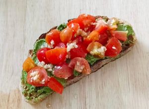 Gambar Pesto Tomato Bruschetta