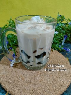 Foto resep Es Teh Susu Nutrijel Cincau
