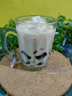 Foto resep Es Teh Susu Nutrijel Cincau