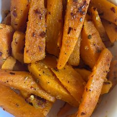 A picture of Sweet potato masala fries.