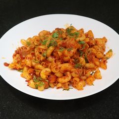 A picture of Schezwan pasta.