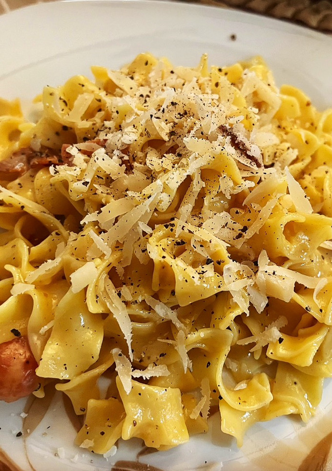Una foto de Pasta a la carbonara (receta tradicional)