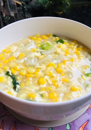 Foto resep 🌽 Sup Jagung Asparagus