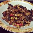 Tumis dami/manday+anak ikan kecil