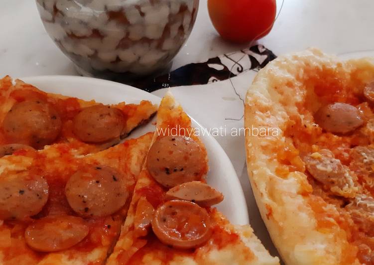 Olahan Pizza Teflon | Langkah Membuat Pizza Teflon Yang Paling Enak