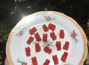 Hình của món Chíp chíp dưa hấu làm từ bột rau câu dẻo 🍉.