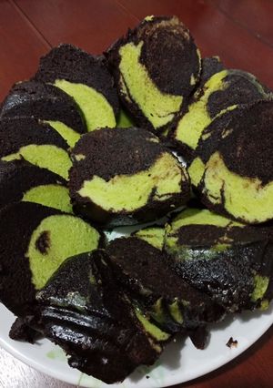 Foto resep Brownies kukus chocopandan