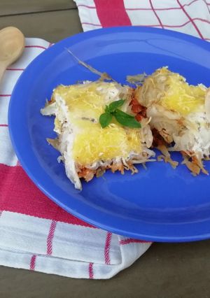 VEGÁN rakott savanyú káposztát recept fotója