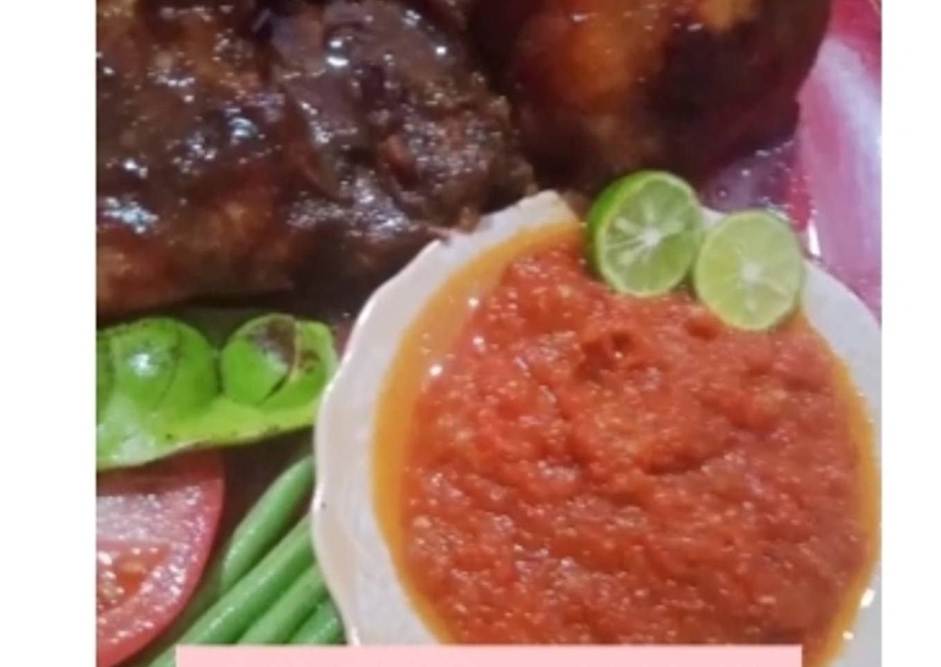 Ayam bakar Oven & sambal goreng