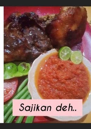 Foto resep Ayam bakar Oven & sambal goreng