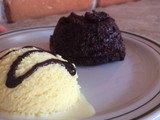 Volcán de chocolate