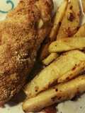 Pechuga rellena con papas picantes