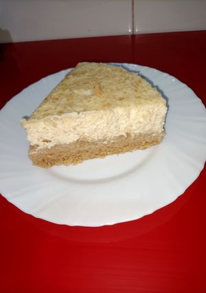 Una foto de Tarta de queso y crema cacahuetes