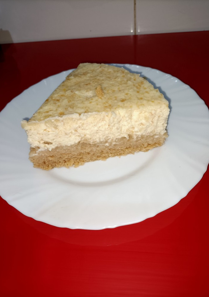 Una foto de Tarta de queso y crema cacahuetes