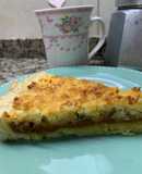 Torta coco y dulce de leche con nueces
