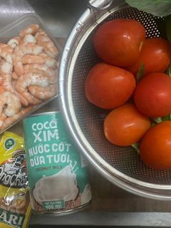 Hình của món Cà ri tôm.