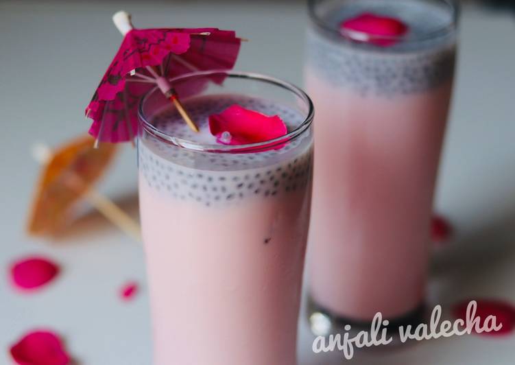 Simple Way to Make Perfect Rose milkshake