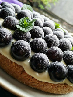 Foto resep No-Bake Grape Tart