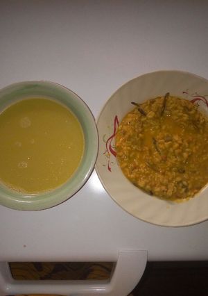 A picture of Ukwa(breadfruit) and ugba.