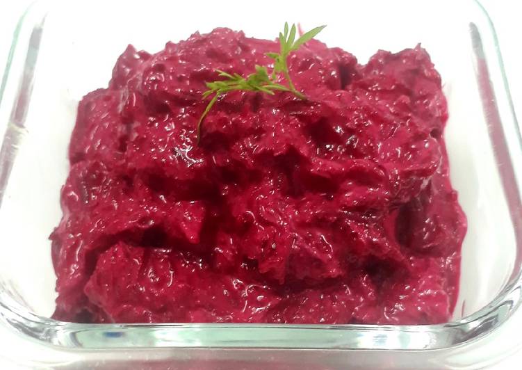 Simple Way to Prepare Quick Beetroot and curd salad