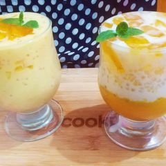 A picture of Mango Sago Jelly summer drinks🍹.