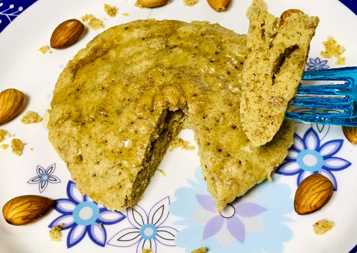 2 minutes microwave Almond bread