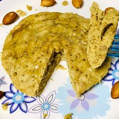 A picture of 2 minutes microwave Almond bread.