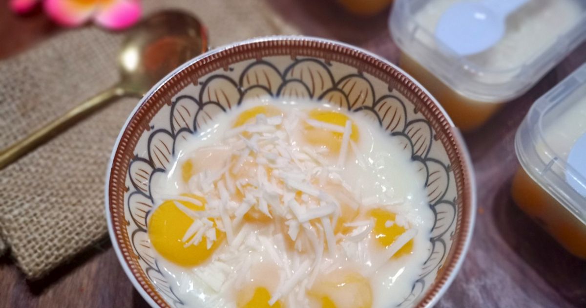 Manggo cheese pudding