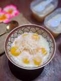 Manggo cheese pudding