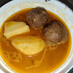 Aloo kofta salan A picture of Aloo kofta salan.