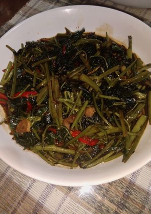 Foto resep Ca Kangkung Terasi Saus Tiram