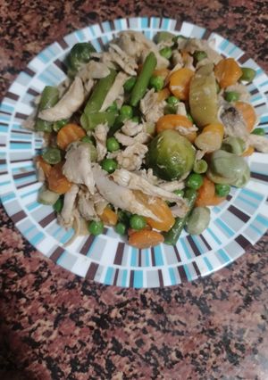 Una foto de Menestra con pollo