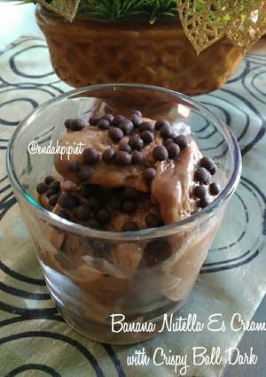 Foto resep Banana Nutella Es Cream with Crispy Ball Dark