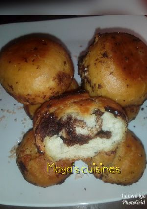 A picture of Stuffed nutella buns.
