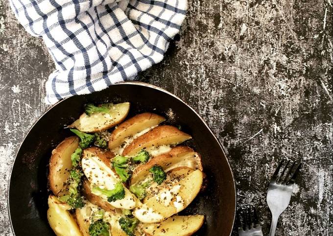 Resep Kentang Keju Panggang (sederhana), Enak