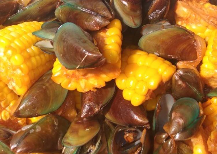 Kerang hijau saus tiram