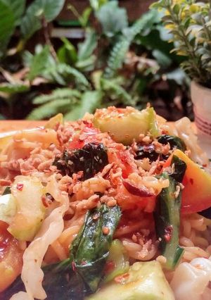 Foto resep Mie Tumis Spicy Veggie