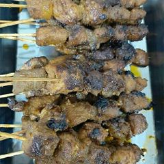 A picture of Indonesian Chicken satay.
