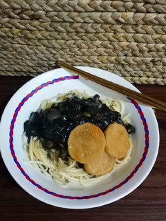 Foto resep Jjangmyeon (Bahan Lokal; Tempe, Rasa Otentik)