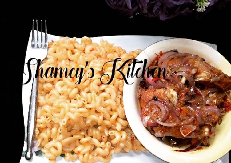 Recipe of Appetizing Jolof macroni and pepper fish | This is Recipe So Perfect You Must Attempt Now !!