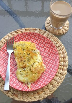 Foto resep Pancake potato, egg and cheese