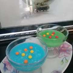 Foto resep Puding vanila dan pandan..